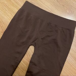 NWOT Seductions Brown Buttery Legging Tights - XS/S